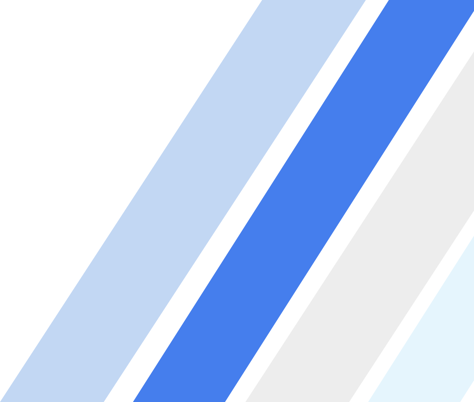 Bold blue diagonal stripe backdrop